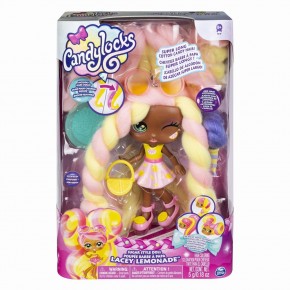 Papusa Candylocks cu par parfumat - Lacey Lemonade