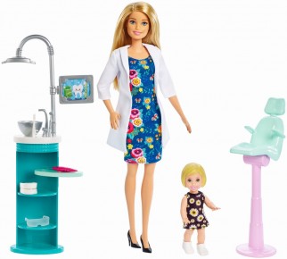 Barbie cariere set mobilier cu papusa stomatolog