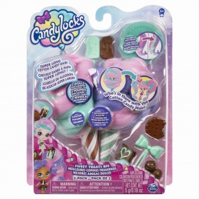 Set 2 papusi Candylocks cu accesorii - Mint Choco Chick si Choco Lisa