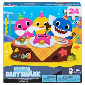 Baby Shark puzzle de podea 24 de piese 61x46cm