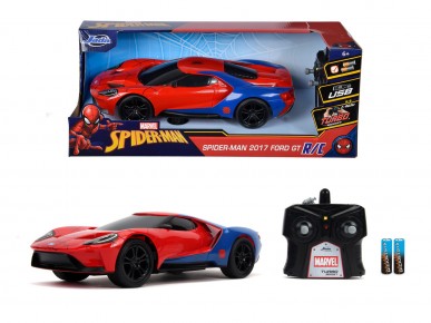 Masinuta Radiocomandata Spiderman 2017 Ford GT 1:16