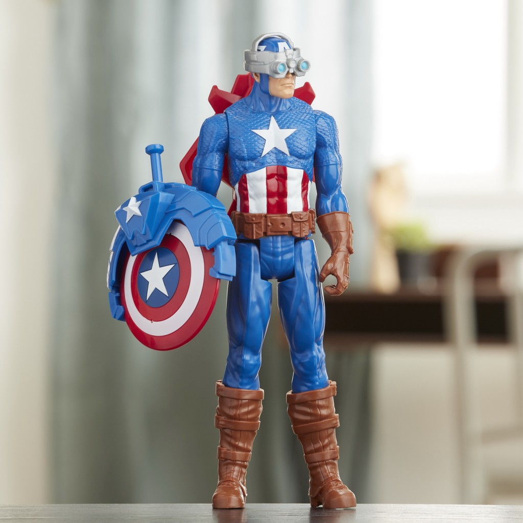 Figurina Avengers Titan Blast Gear Captain America 30 cm